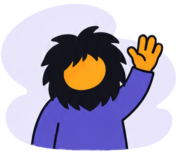 Botness mascot waving hello